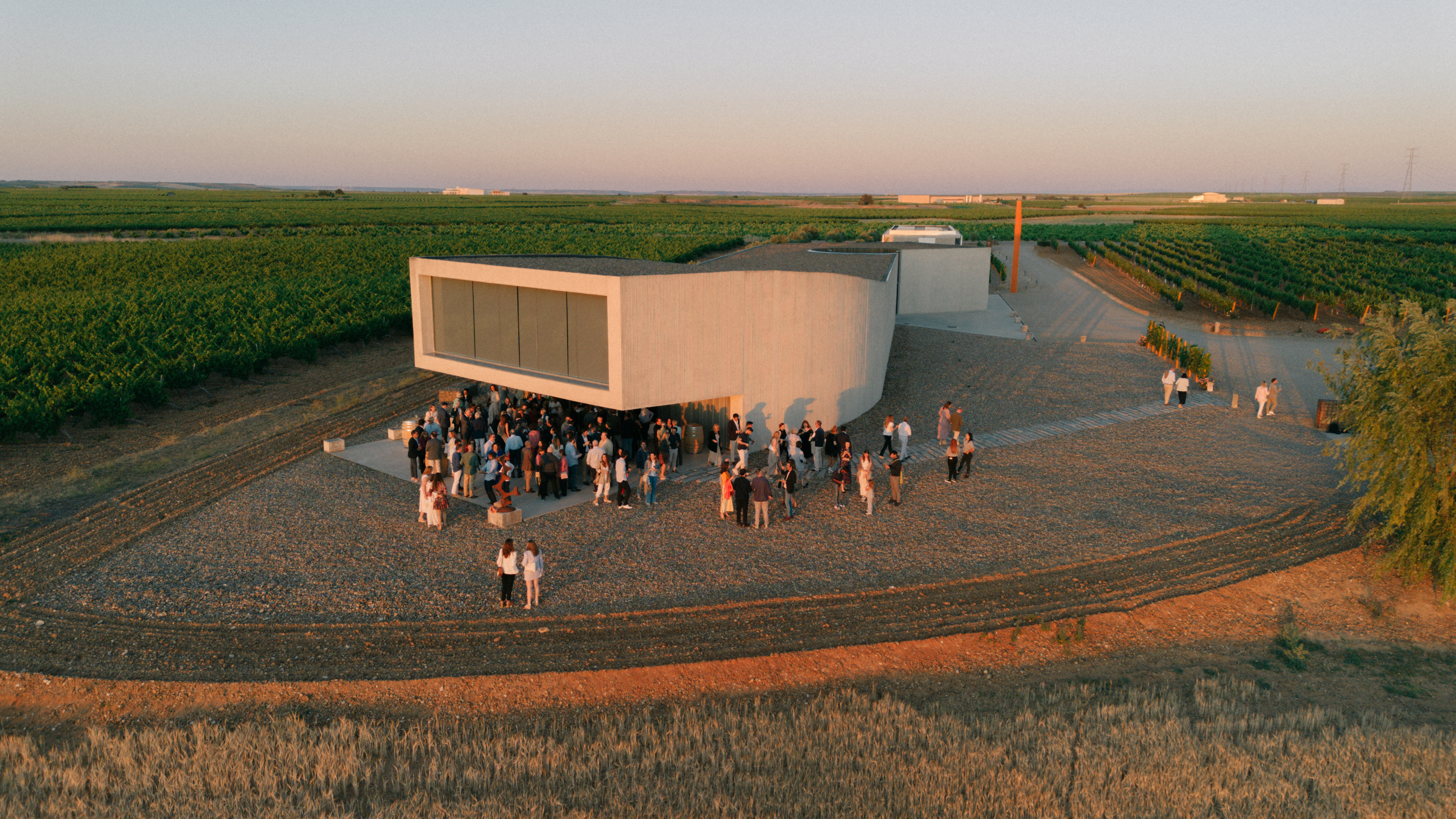 Vista aérea del festival en Belondrade