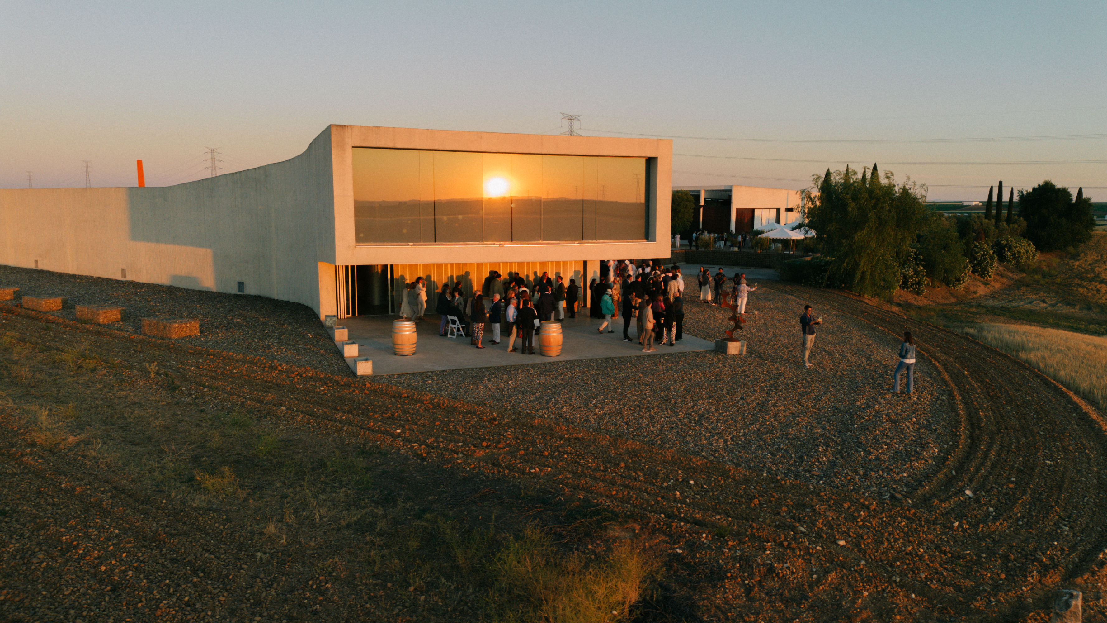 Festival en Belondrade, vista aérea